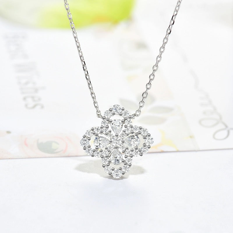 DIANA LOOP NECKLACE FULL MOTIF DIAMOND 16MM MULTIPLE COLORS