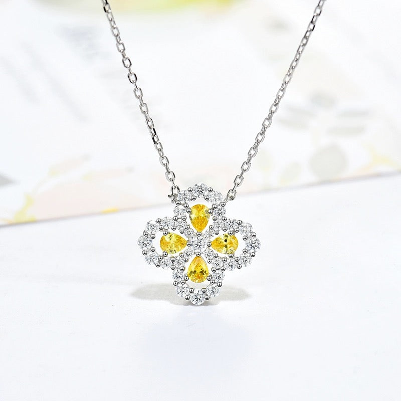 DIANA LOOP NECKLACE FULL MOTIF DIAMOND 16MM MULTIPLE COLORS