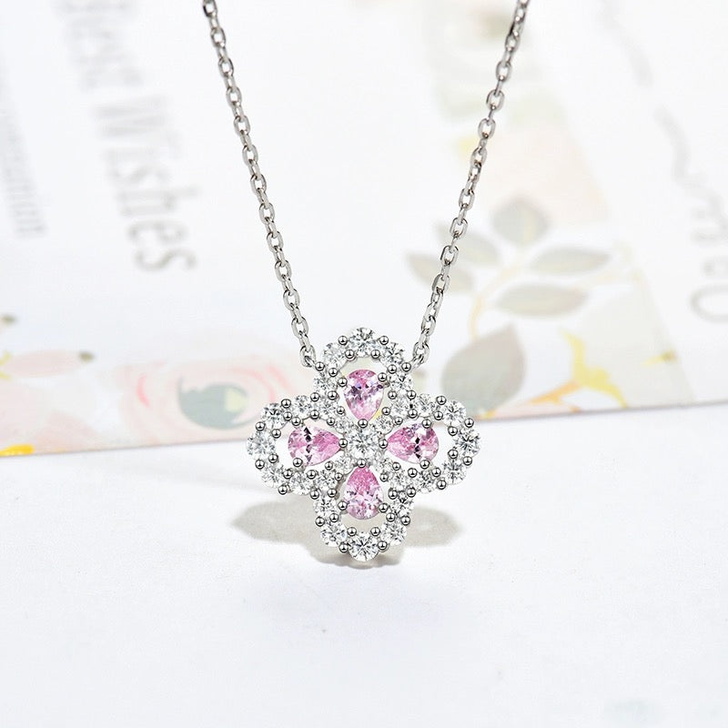 DIANA LOOP NECKLACE FULL MOTIF DIAMOND 16MM MULTIPLE COLORS