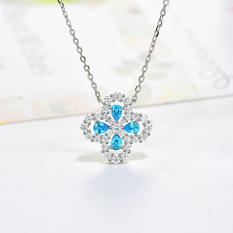 DIANA LOOP NECKLACE FULL MOTIF DIAMOND 16MM MULTIPLE COLORS