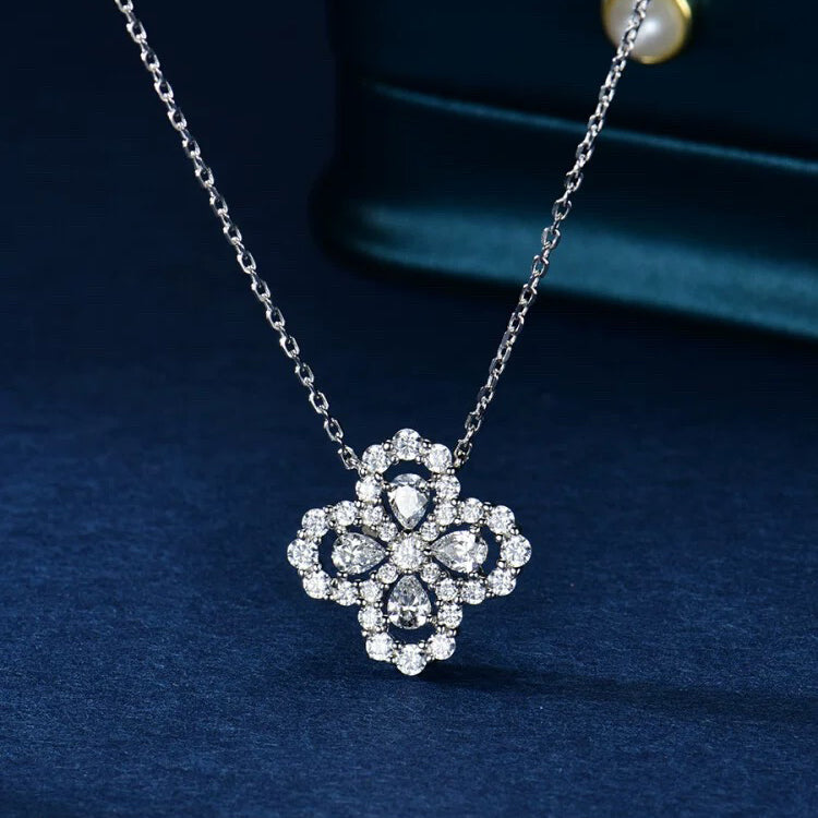 DIANA LOOP NECKLACE FULL MOTIF DIAMOND 16MM MULTIPLE COLORS