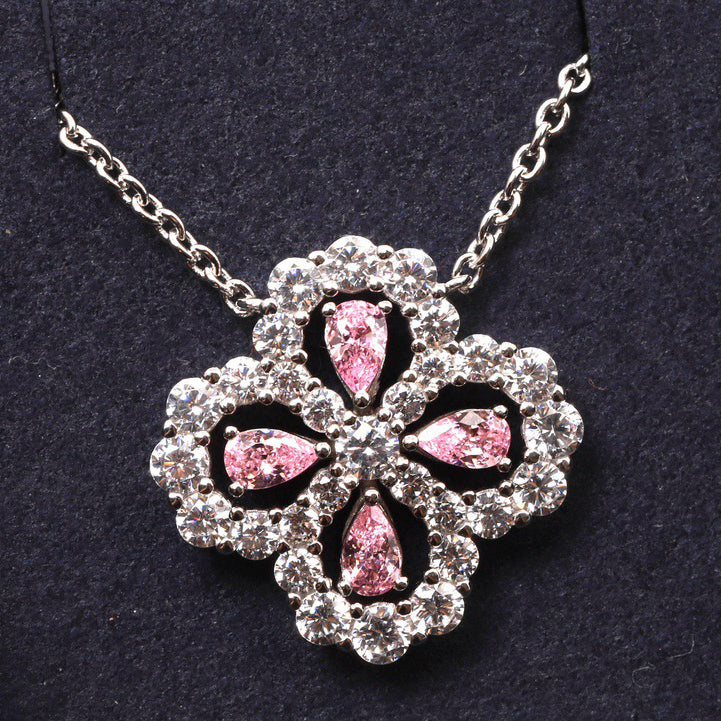 DIANA LOOP NECKLACE FULL MOTIF DIAMOND 16MM MULTIPLE COLORS