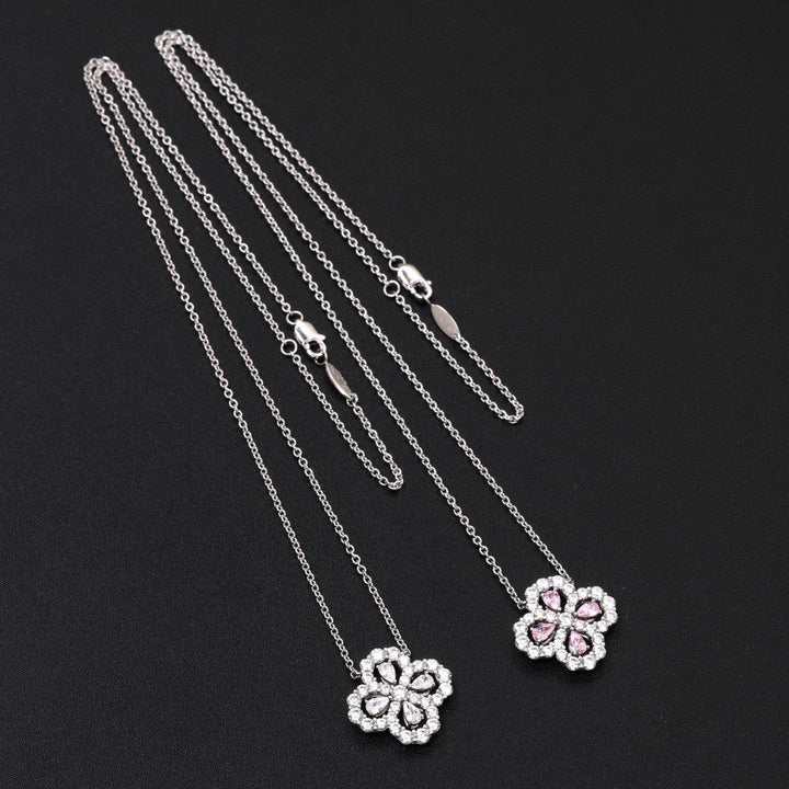 DIANA LOOP NECKLACE FULL MOTIF DIAMOND 16MM MULTIPLE COLORS