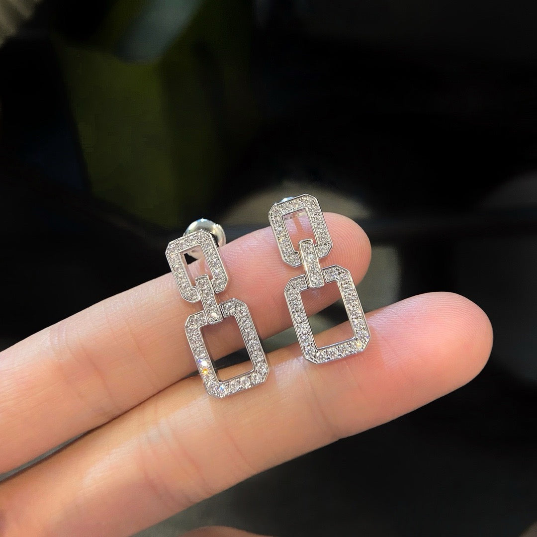 DIANA LINKS MEDIUM EARRINGS DIAMOND