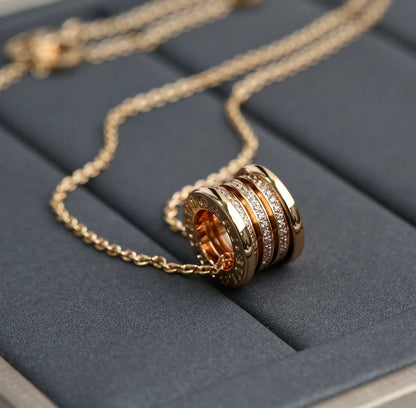 DIANA ZERO 1 PINK GOLD DIAMOND NECKLACE