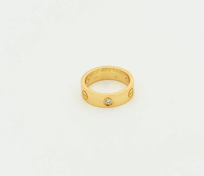 DIANA LOVE RING 5.5MM 3 DIAMONDS GOLD