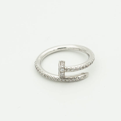 DIANA JUSTE RING 1.8MM SILVER DIAMONDS