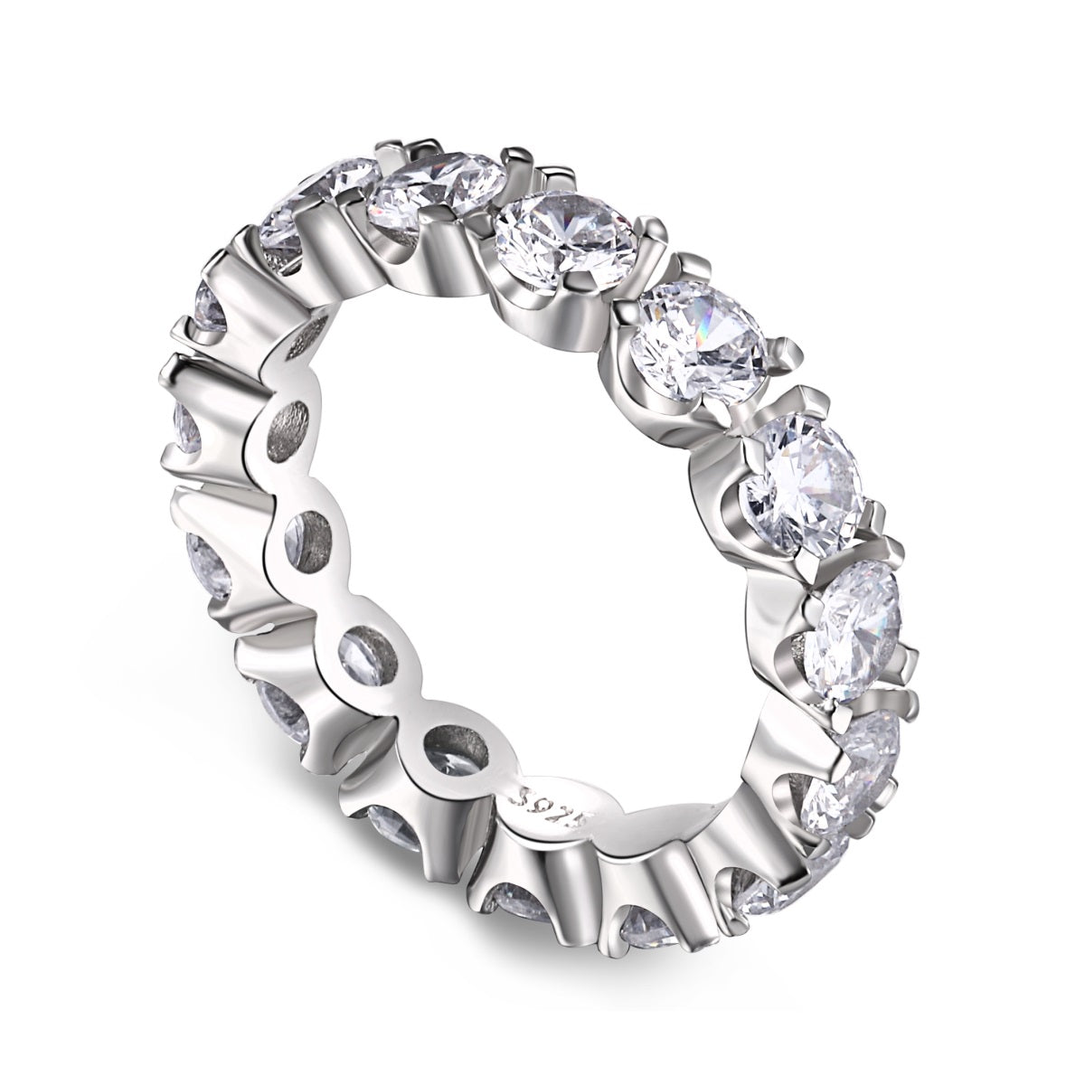 [HOT] Bague de tennis ronde Eternity