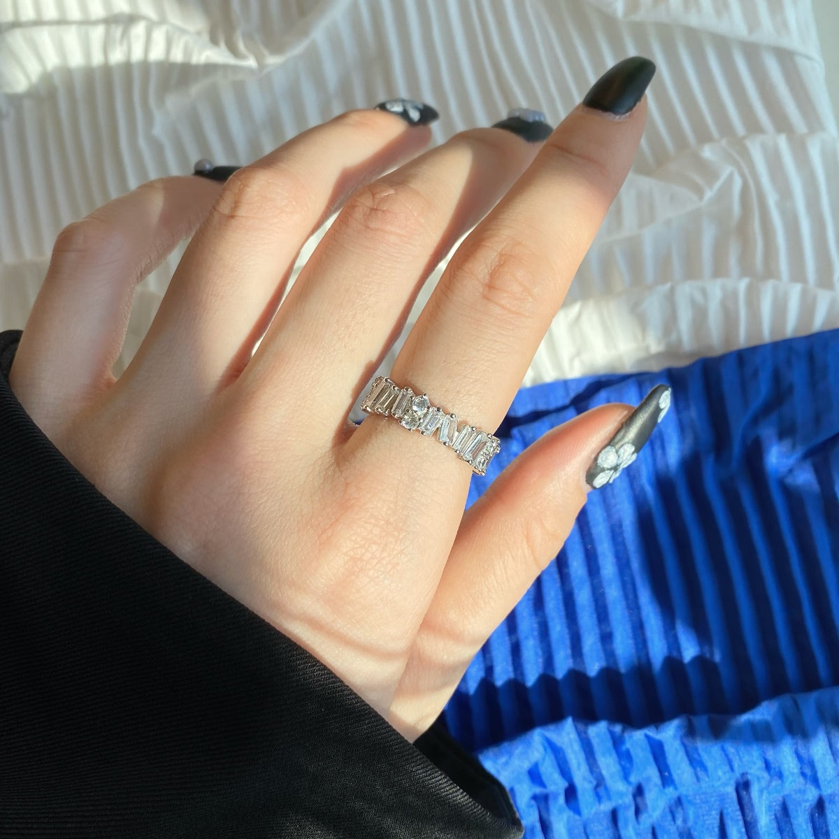 [HOT]Delicate Multi Shape Tennis Ring