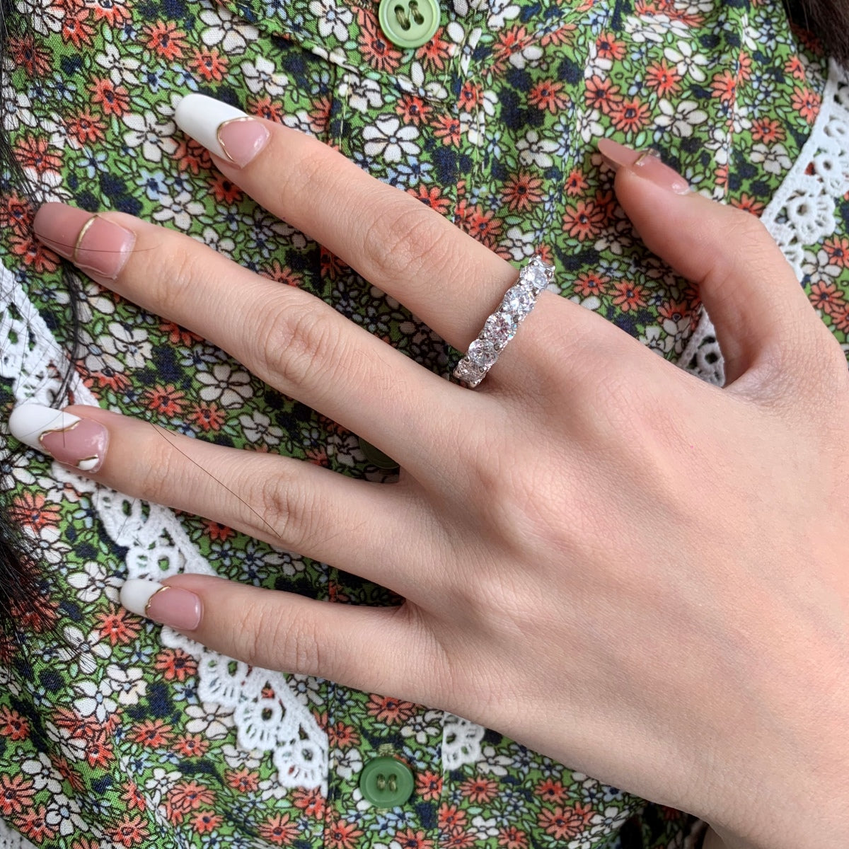 [HOT]Gorgeous Round Cut Tennis Ring