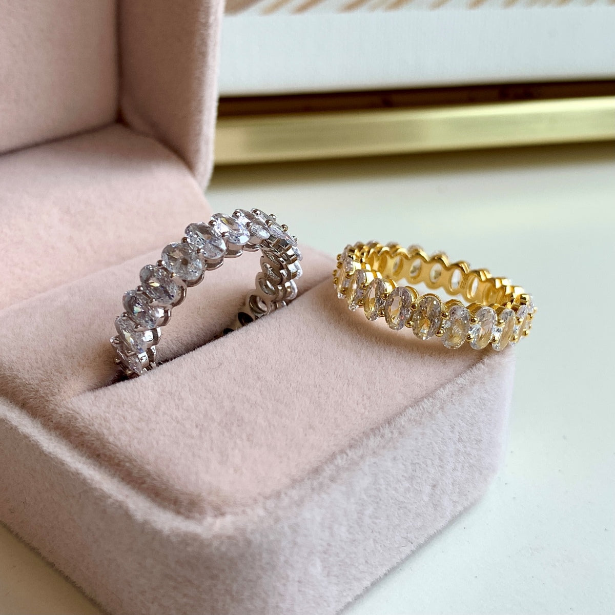 [HOT] Bague de tennis ovale ornée