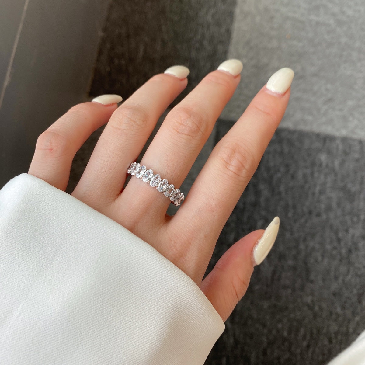 [HOT] Bague de tennis ovale ornée