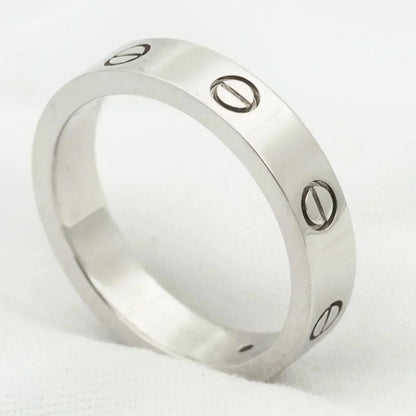 DIANA LOVE RING 4MM 1 DIAMOND SILVER