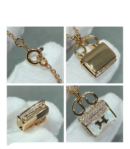 DIANA H CIRCE MOISSANITE PENDANT NECKLACE GOLD