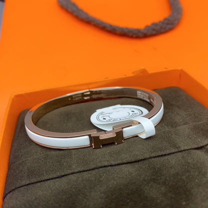 DIANA CLASSIC HM CLIC WHITE 8MM ENAMEL BRACELET