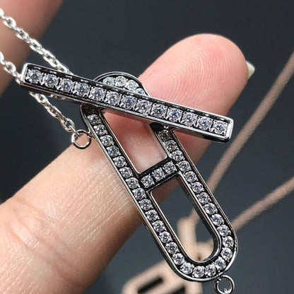 DIANA HM NECKLACE PLATINUM ROSE GOLD DIAMOND
