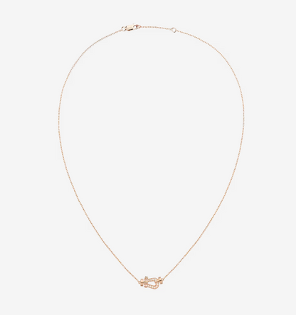 DIANA FORCE 10 DIAMOND PINK GOLD NECKLACE MINI MODEL