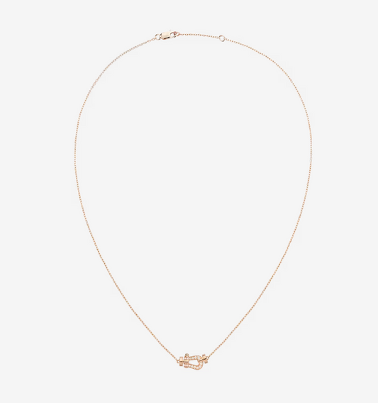 DIANA FORCE 10 DIAMOND PINK GOLD NECKLACE MINI MODEL