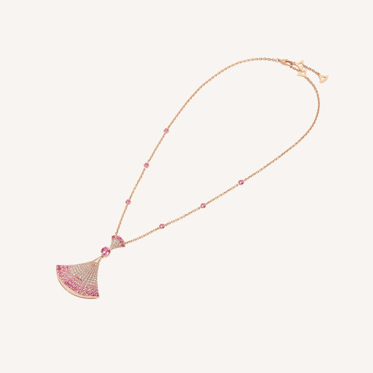 DIANA DREAM NECKLACK DIAMOND PINK GOLD