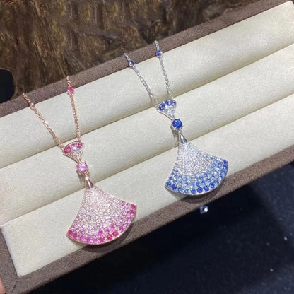 DIANA DREAM NECKLACE AGATE SILVER DIAMOND