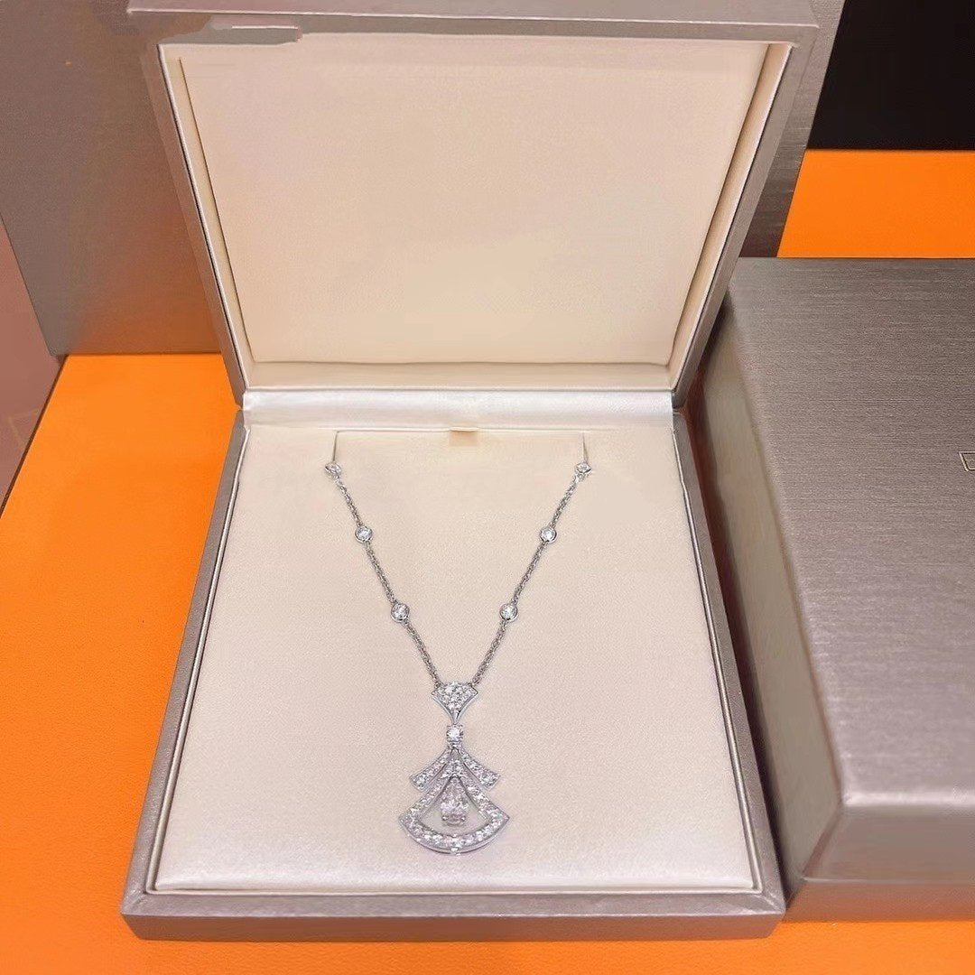 COLLIER DIANA DREAM DIAMANT BLANC ARGENT