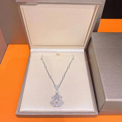 COLLIER DIANA DREAM DIAMANT BLANC ARGENT
