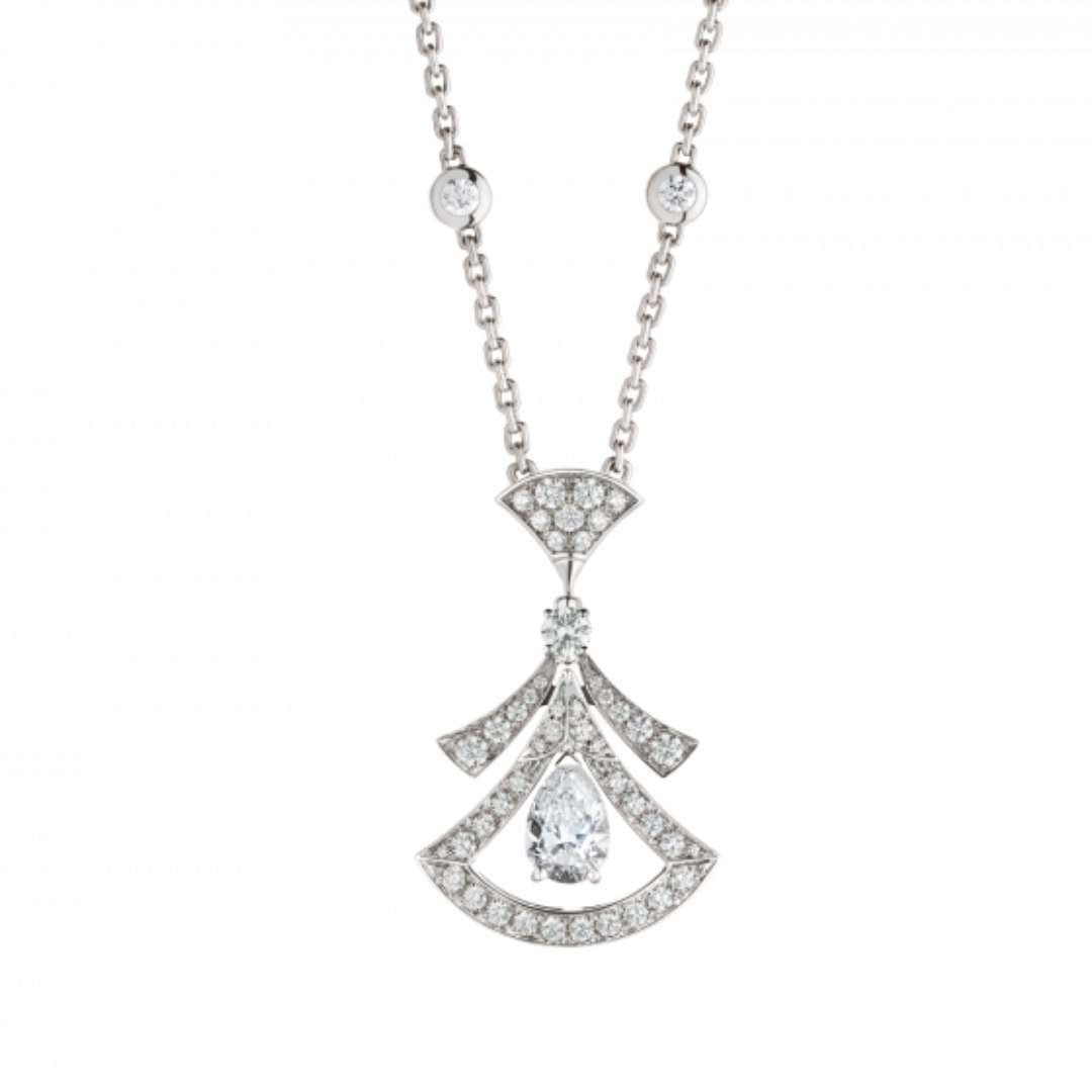 COLLIER DIANA DREAM DIAMANT BLANC ARGENT