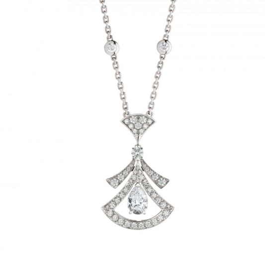 DIANA DREAM NECKLACE WHITE DIAMOND SILVER