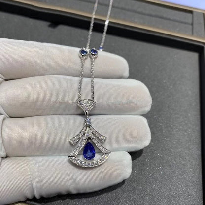DIANA DREAM NECKLACE AGATE DIAMOND SILVER