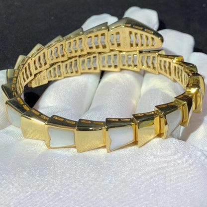 DIANA SERPENTI BRACELET MOP GOLD
