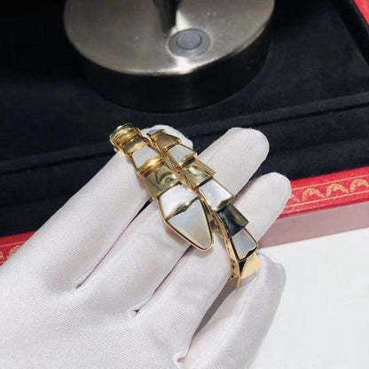 DIANA SERPENTI BRACELET MOP GOLD