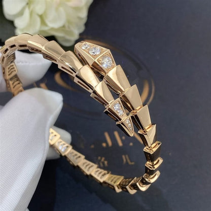 DIANA SERPENTI BRACELET DIAMONDS PINK GOLD