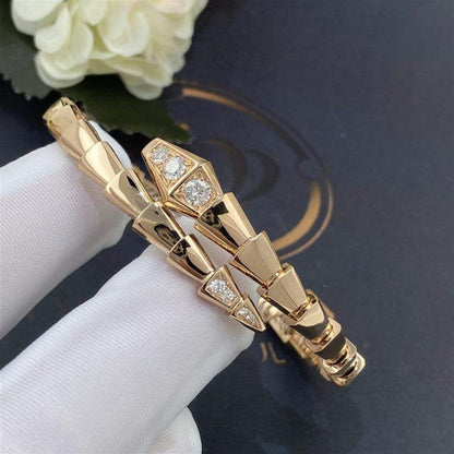 DIANA SERPENTI BRACELET DIAMONDS PINK GOLD