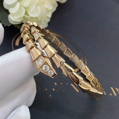 DIANA SERPENTI BRACELET DIAMONDS PINK GOLD