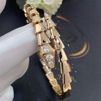 DIANA SERPENTI BRACELET DIAMONDS PINK GOLD