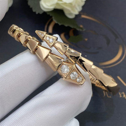 DIANA SERPENTI BRACELET DIAMONDS PINK GOLD