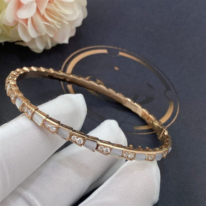 DIANA SERPENTI BRACELET PINK GOLD MOP DIAMOND