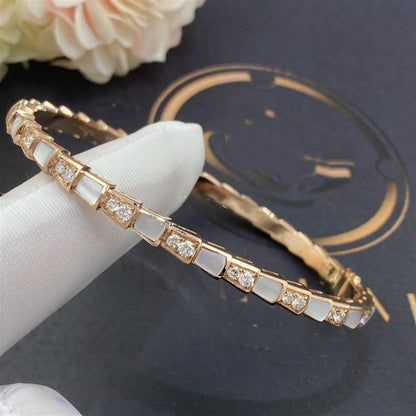 DIANA SERPENTI BRACELET PINK GOLD MOP DIAMOND