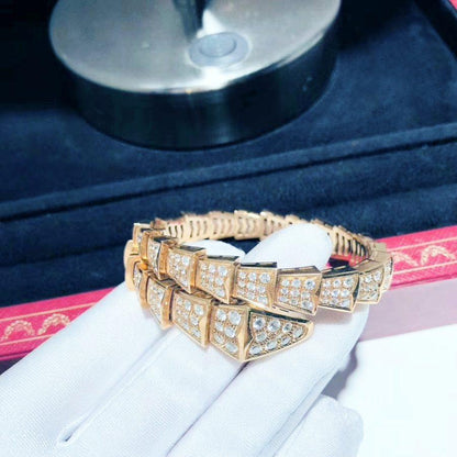 DIANA SERPENTI BRACELET 8MM PINK GOLD DIAMOND