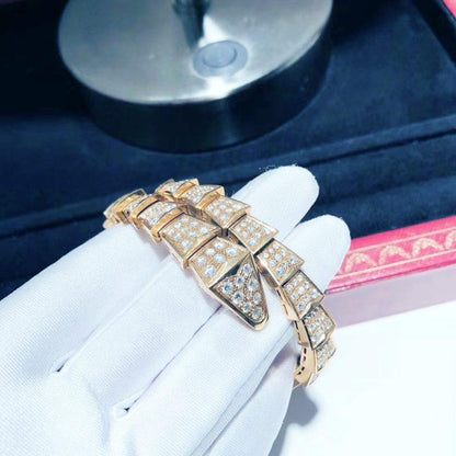 DIANA SERPENTI BRACELET 8MM PINK GOLD DIAMOND