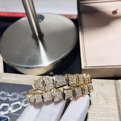 DIANA SERPENTI BRACELET 8MM GOLD DIAMOND