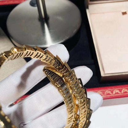 DIANA SERPENTI BRACELET 8MM GOLD DIAMOND