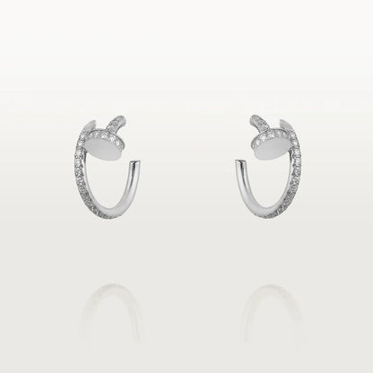 DIANA JUSTE EARRINGS 12.75MM SILVER DIAMOND