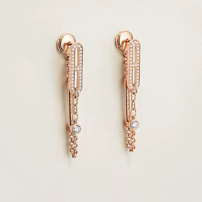 DIANA CHAINE CHAOS DIAMOND DROP EARRINGS