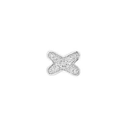 BOUCLES D'OREILLES DIANA JEUX DE ARGENT DIAMANT