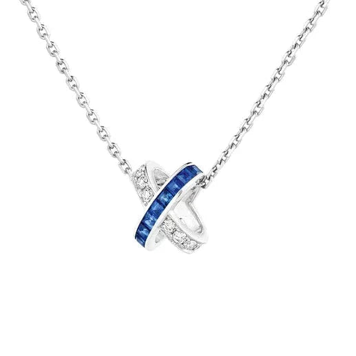DIANA LIENS DIAMOND SILVER NECKLACE