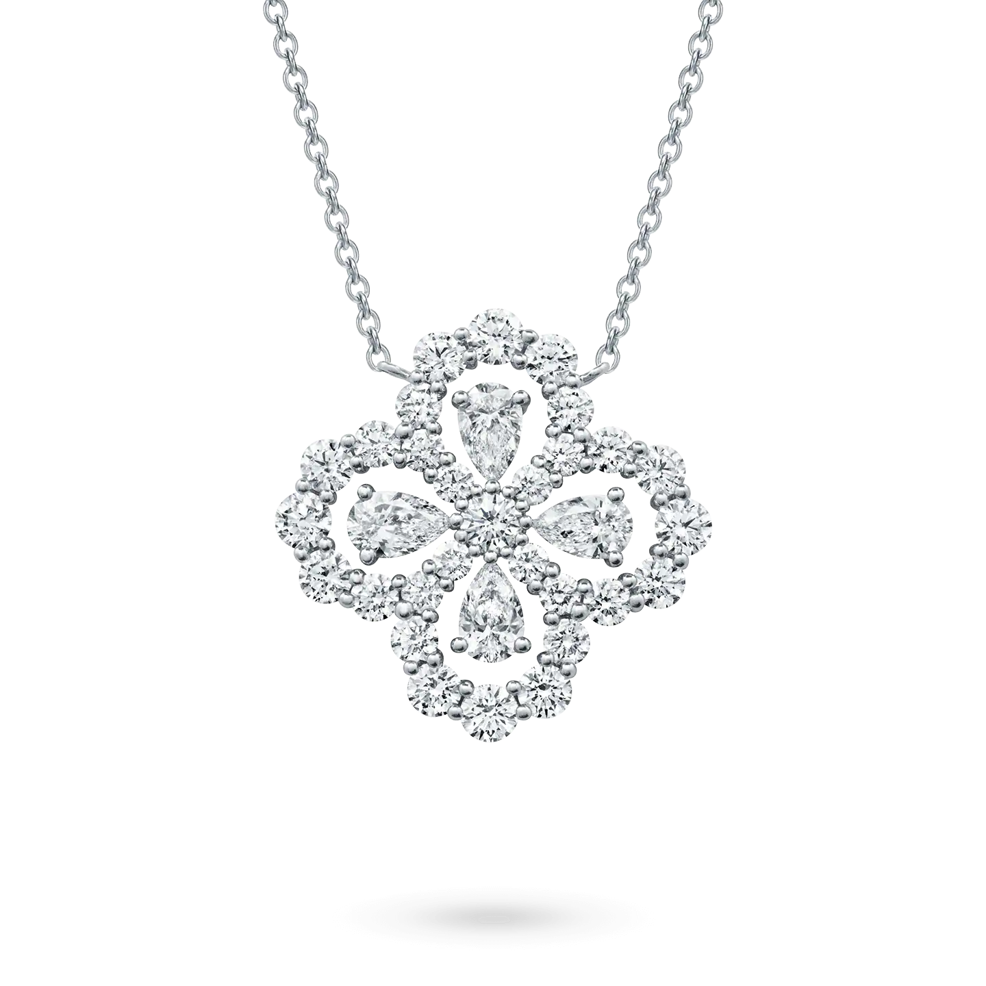 DIANA LOOP NECKLACE FULL MOTIF DIAMOND 16MM MULTIPLE COLORS