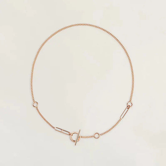 DIANA HM STERLING SILVER CHAINE D'ANCRE HEART
