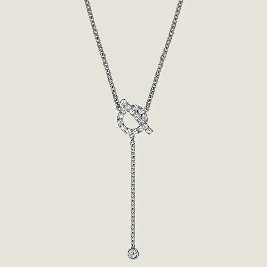 DIANA FINESSE SILVER DIAMOND NECKLACE