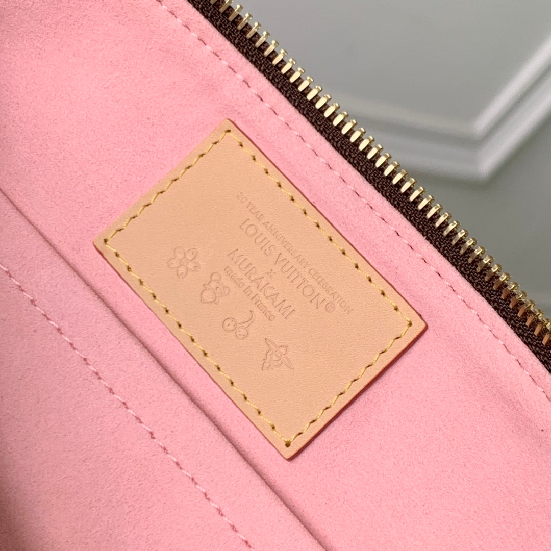 LV x TM Papillon 27cm Sakura Brown Cherry Blossom Monogram Canvas